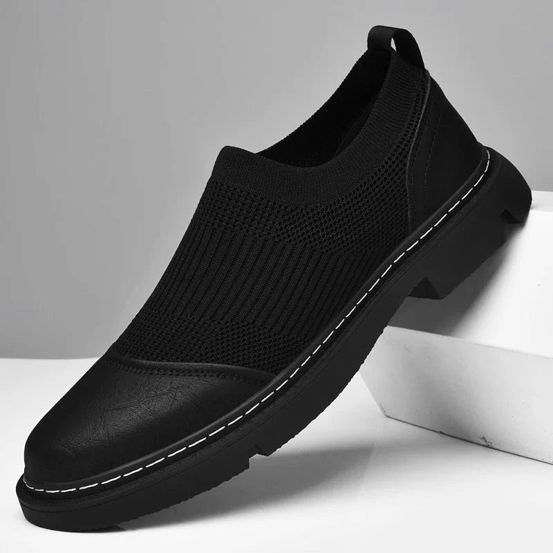 Urban Gents | FlexKnit Leather Loafers
