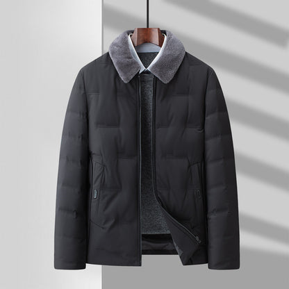 Detachable Wool Lapel Business Jacket