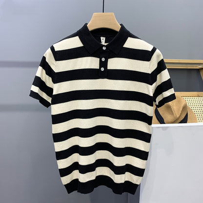 Urban Gents | Striped Ice Silk Polo