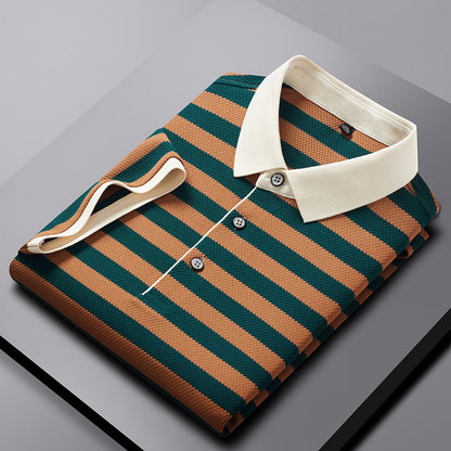 Urban Gents | Men's Striped Polo – Short Sleeve