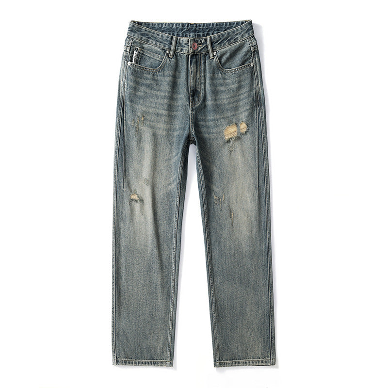 Urban Gents | Retro Wide-Leg Ripped Jeans