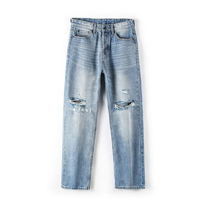 Urban Gents | Ripped Wide-Leg Jeans