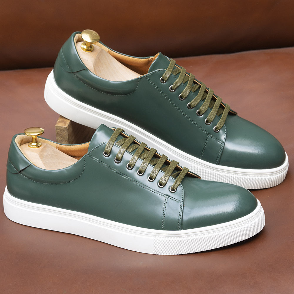 Luxury Patent Leather Sneakers