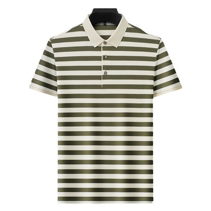 Urban Gents | Men's Striped Polo – Short Sleeve