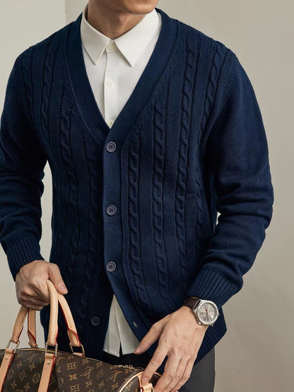 Urban Gents | Solid Knit Cardigan Sweater