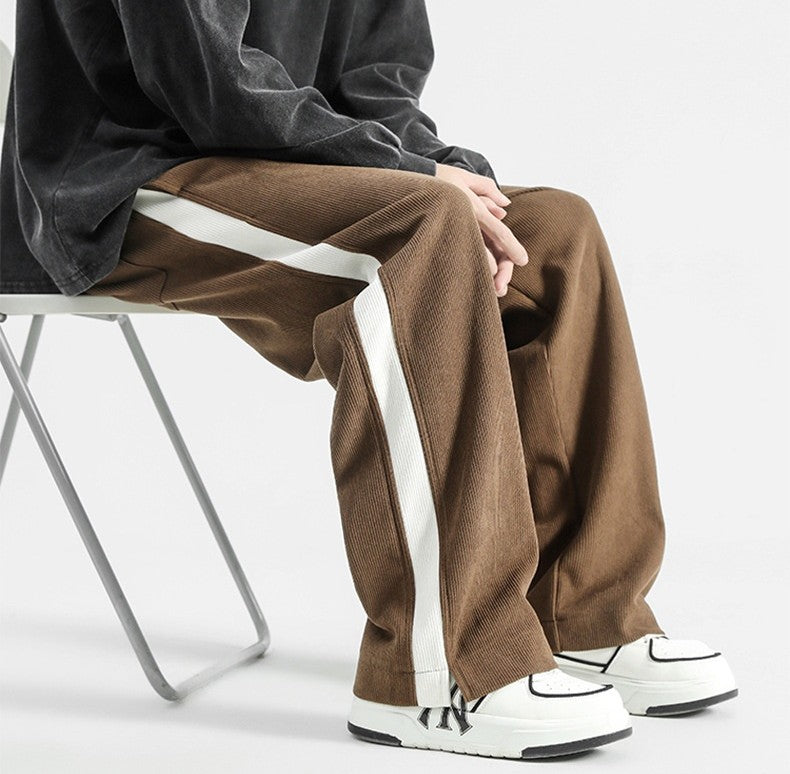 Urban Gents | Loose Corduroy Straight Pants