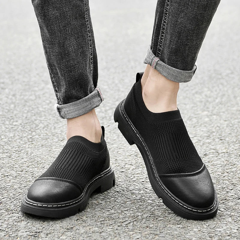 Urban Gents | FlexKnit Leather Loafers