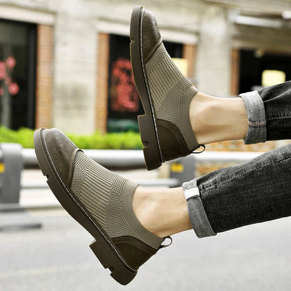 Urban Gents | FlexKnit Leather Loafers