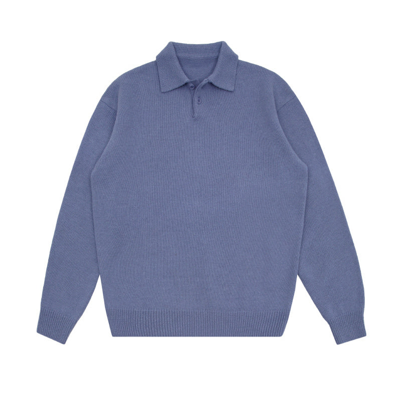 Urban Gents Men’s Lapel-Collar Jumper