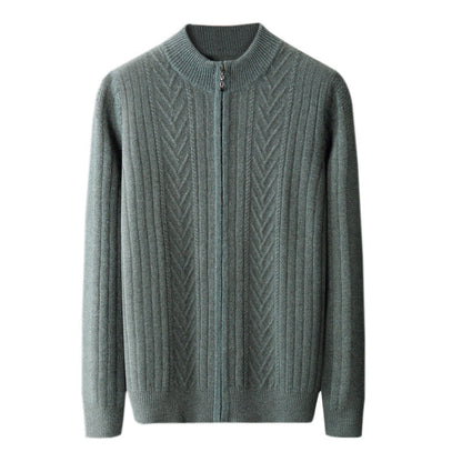 Cashmere Knit with Stand Up Collar