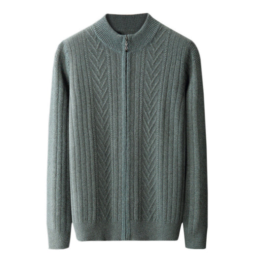 Cashmere Knit with Stand Up Collar