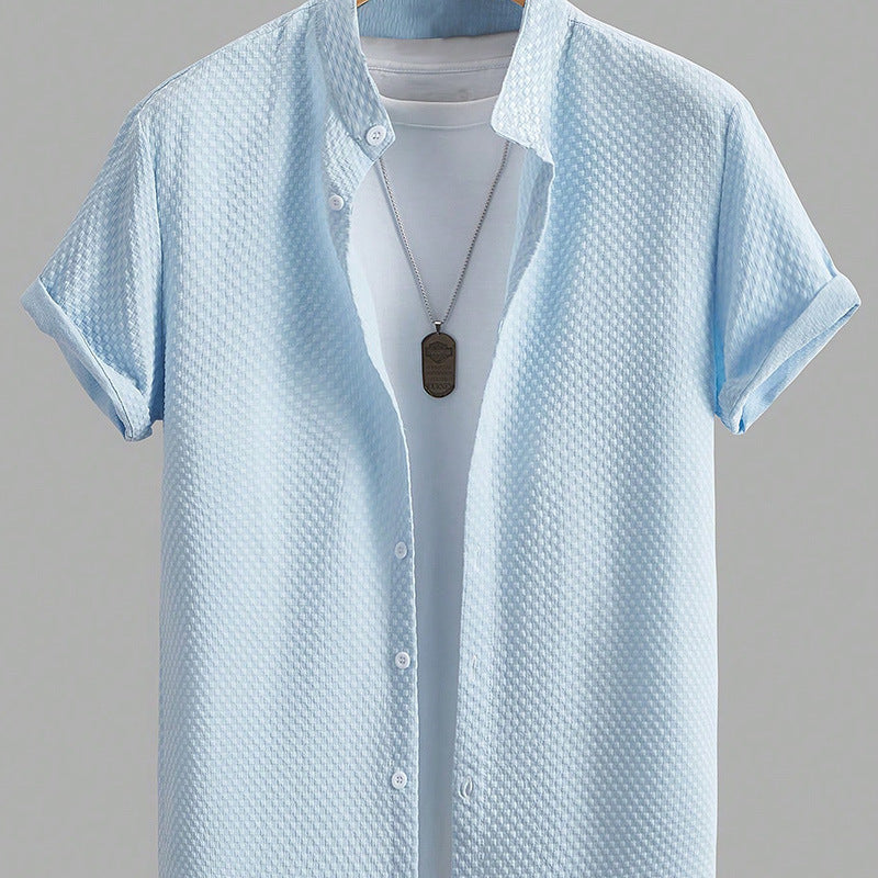 Urban Gents | Stand Collar Summer Shirt