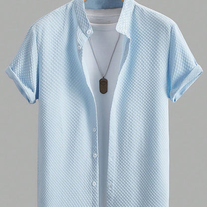 Urban Gents | Stand Collar Summer Shirt