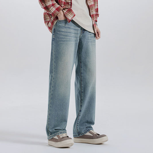 Urban Gents | Whiskered Straight-Leg Jeans
