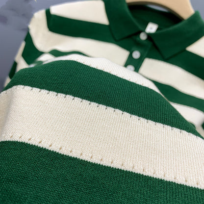 Urban Gents | Striped Ice Silk Polo