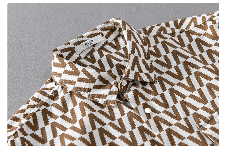 Urban Gents | Printed Casual Long Sleeve Shirt