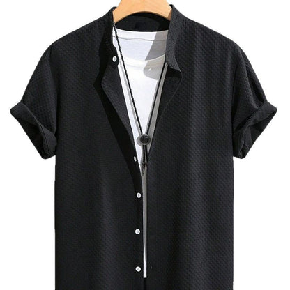 Urban Gents | Stand Collar Summer Shirt