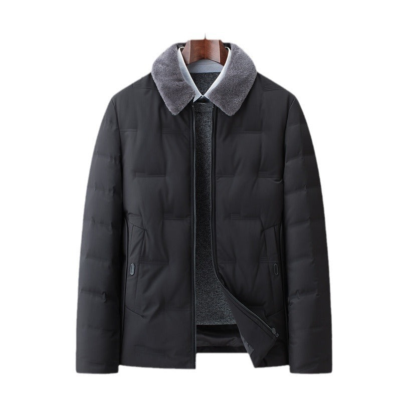 Detachable Wool Lapel Business Jacket