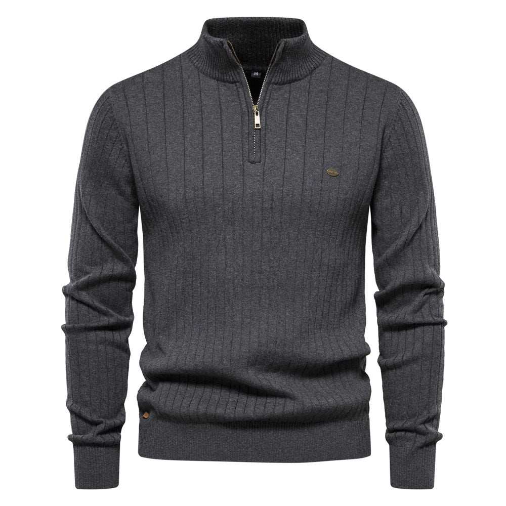 Slim Fit Half Zip Sweater