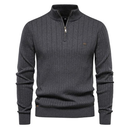 Slim Fit Half Zip Sweater