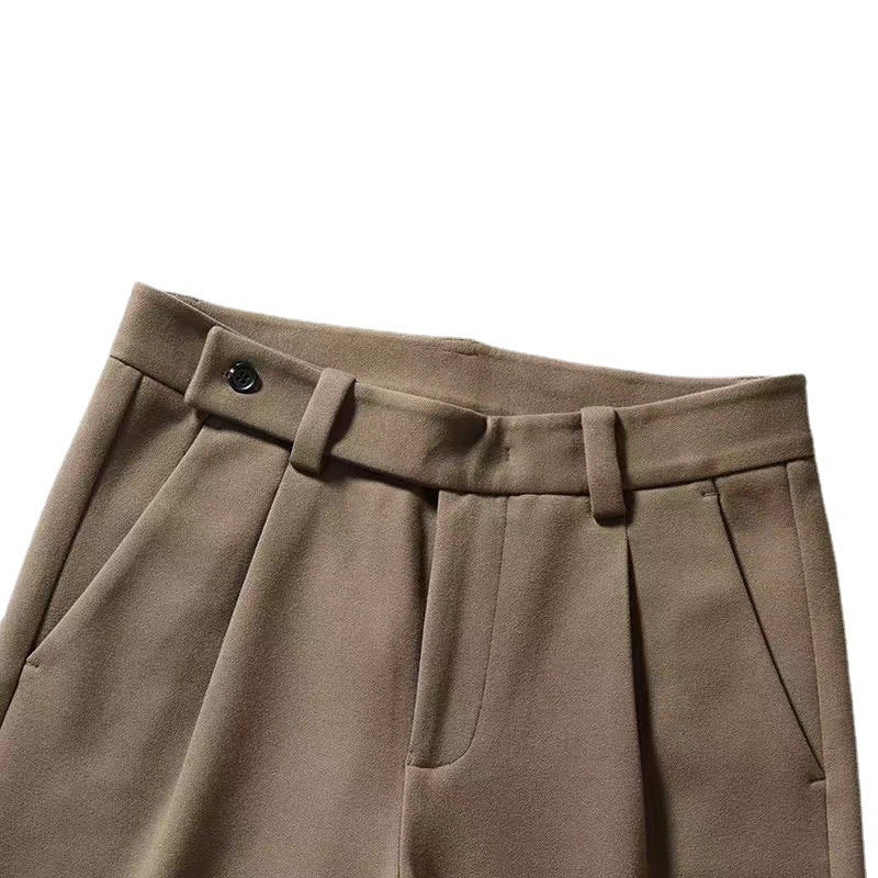 Lined straight trousers