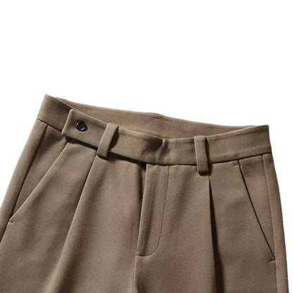 Lined straight trousers