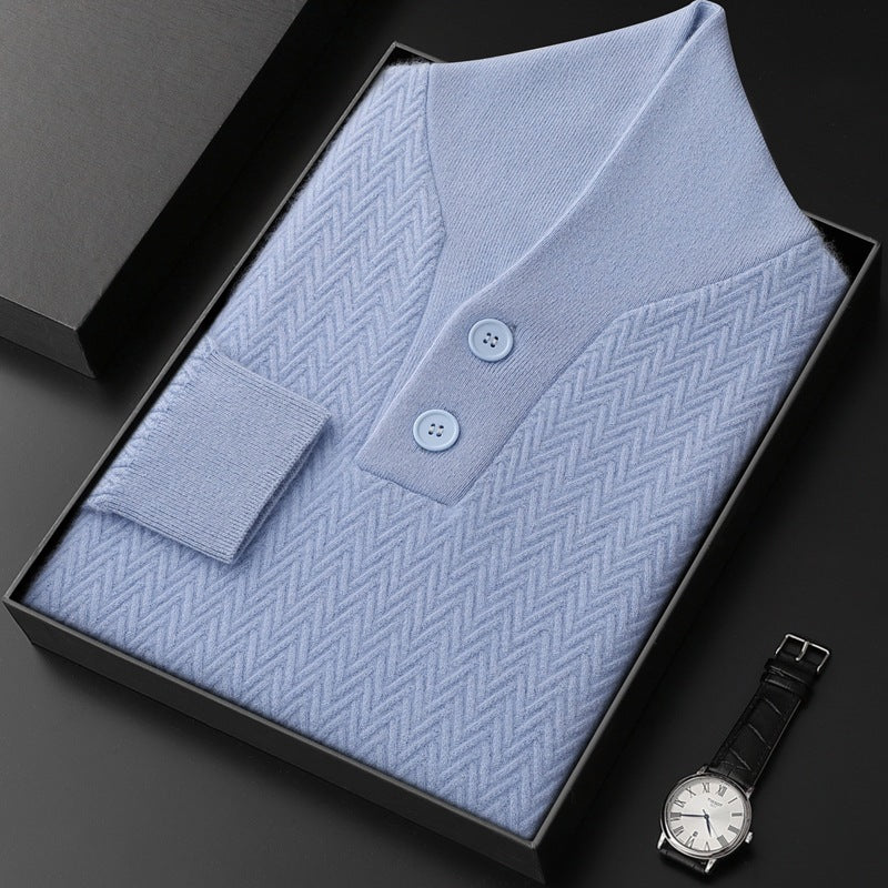 Urban Gents | Men's Cashmere Lapel Sweater