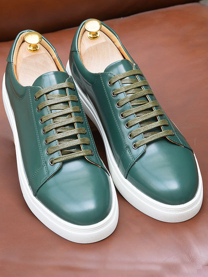 Luxury Patent Leather Sneakers