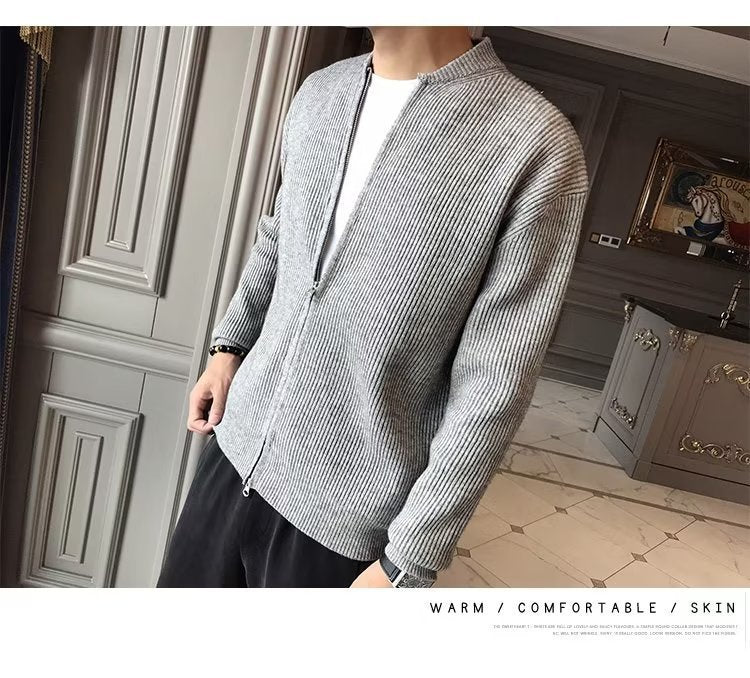 Urban Gents Men’s Slim-Fit Knit Cardigan