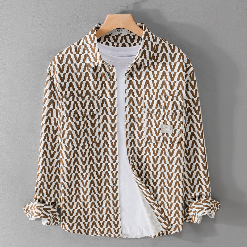 Urban Gents | Printed Casual Long Sleeve Shirt