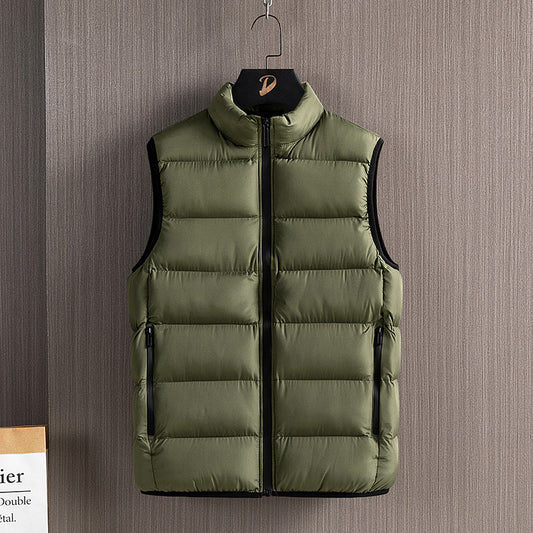 Men's Warm Stand Collar Cotton Vest