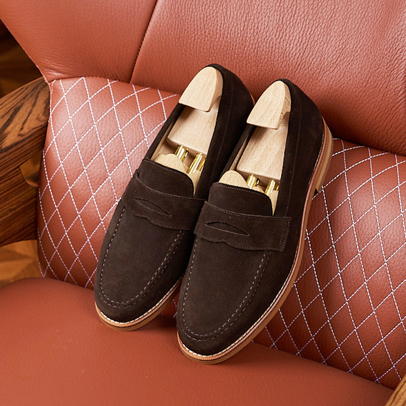 Business Casual Suede Loafers