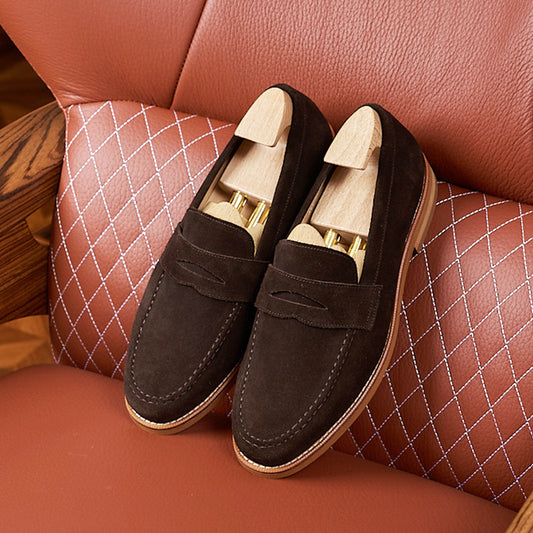Business Casual Suede Loafers