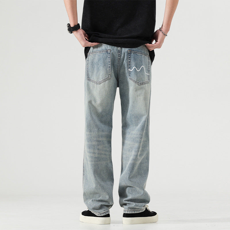Urban Gents | Washed Vintage Wide-Leg Trousers