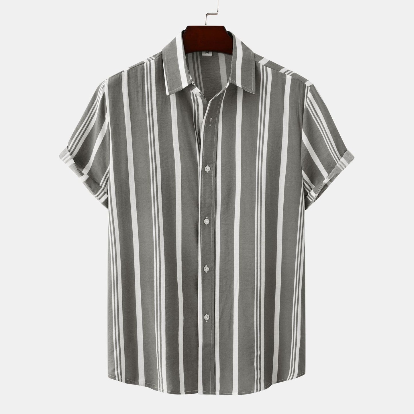 Urban Gents | Men's Casual Striped Short Sleeve Shirt