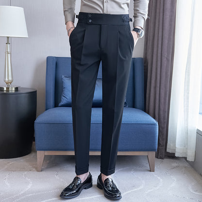 Slim Fit Ankle Suit Pants