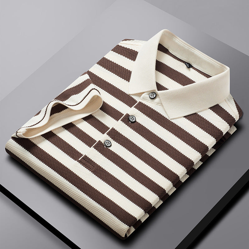 Urban Gents | Men's Striped Polo – Short Sleeve