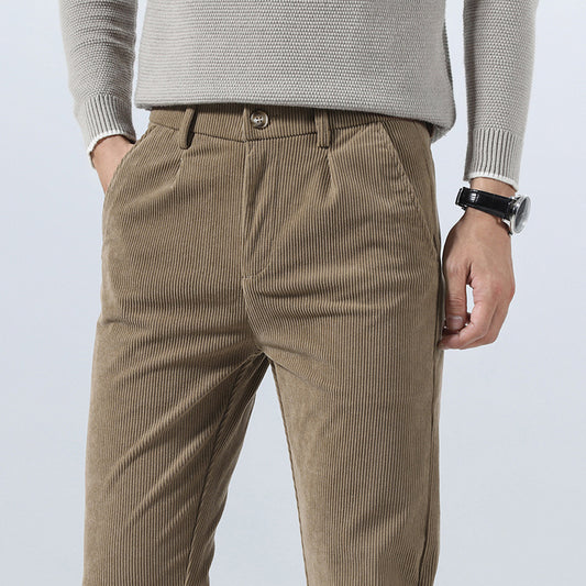 Urban Gents | Corduroy Business Casual Pants