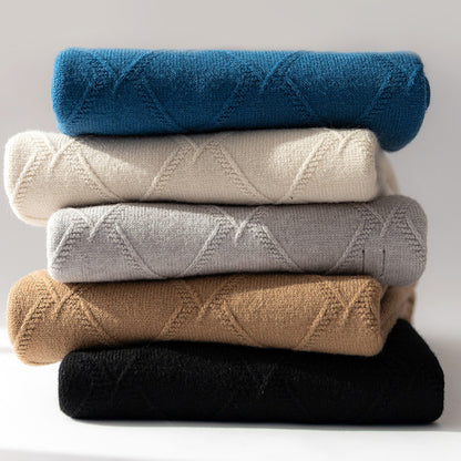 Classic Thick Cashmere Knit Sweater