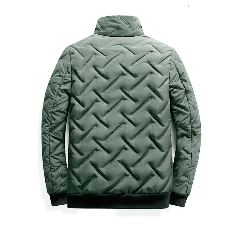 Short stand-up collar puffer jacket