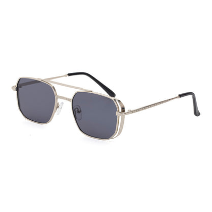 Square steampunk sunglasses