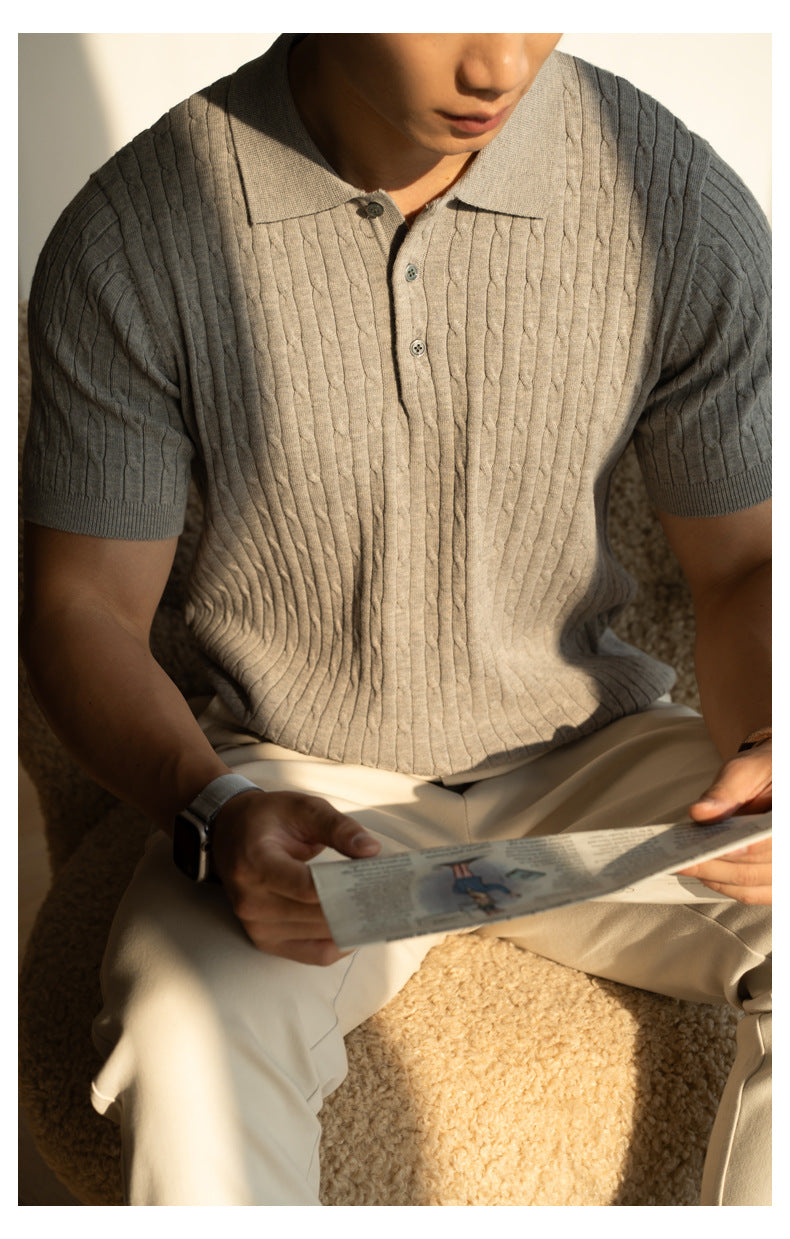 Urban Gents | Textured knit polo