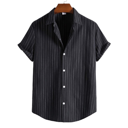 Men's Striped Short Sleeve Shirt