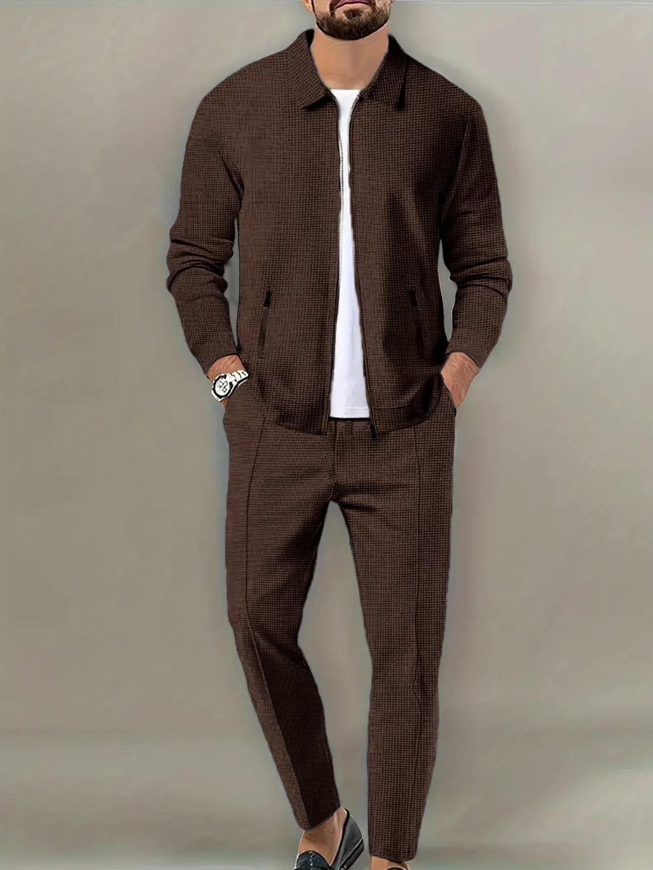 Slim-Fit Cardigan Set