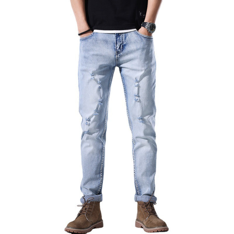Urban Gents | Slim-Fit Ripped Jeans