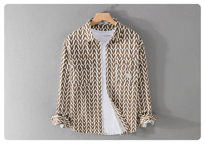 Urban Gents | Printed Casual Long Sleeve Shirt