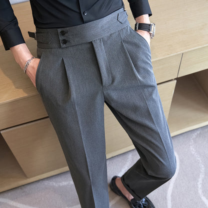 Slim Fit Ankle Suit Pants