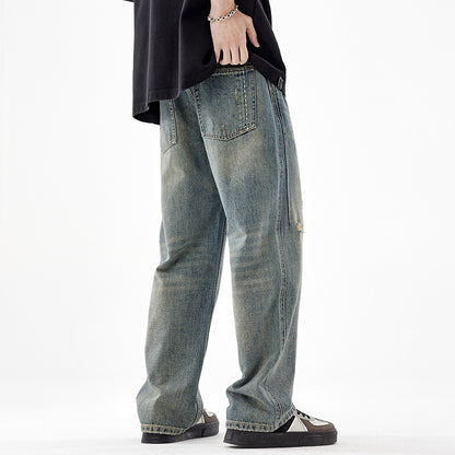 Urban Gents | Retro Wide-Leg Ripped Jeans