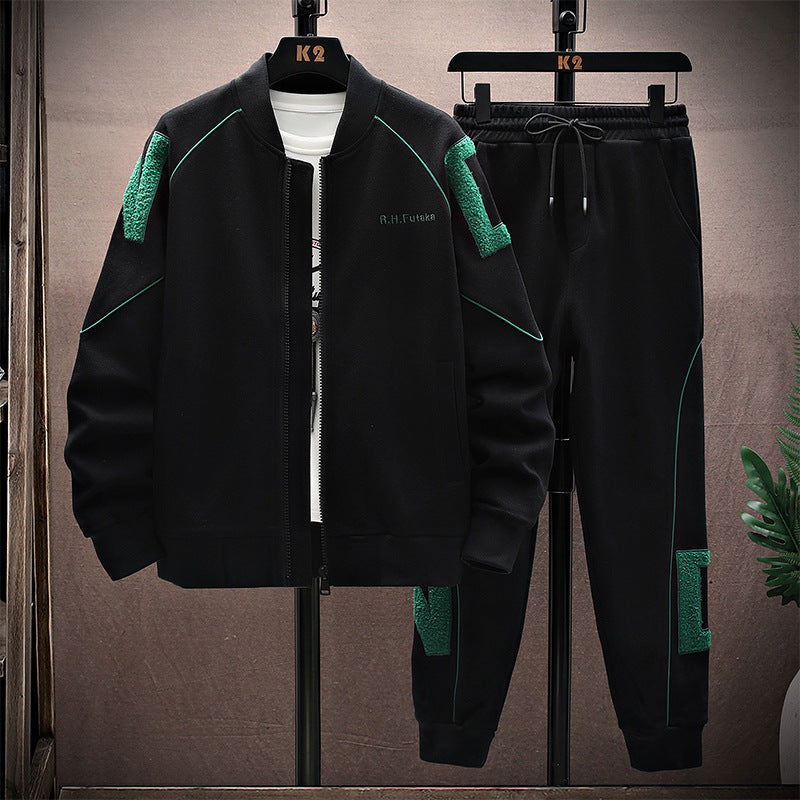 Embroidered Casual Sports Set