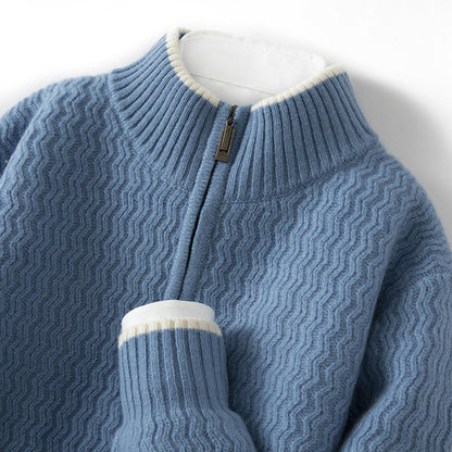 Half-Zip Wool Sweater